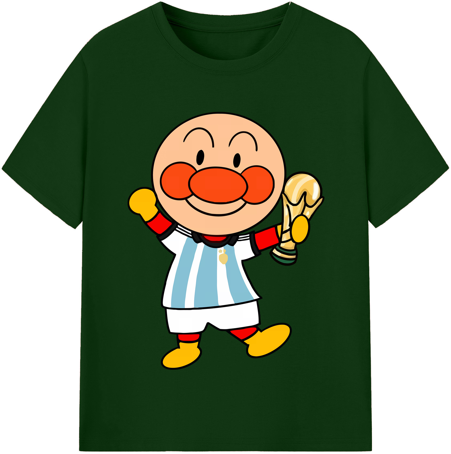 （画像用） アンパンマン Anpanman 綿100％半袖Tシャツ（フロントプリント）